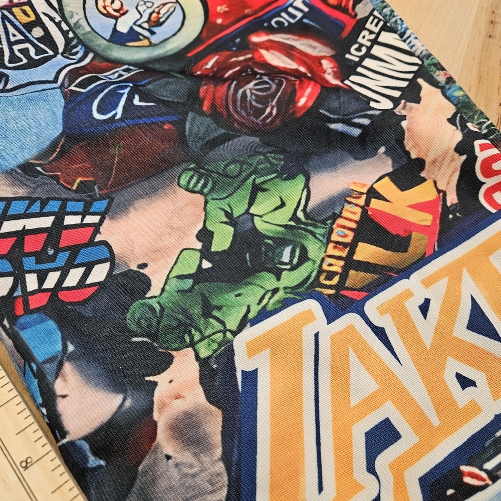 Nostalgia Panel Street Pants Size Medium 90's Hulk Thor Lakers - Picture 6 of 9